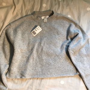Cropped Gray Crew Neck